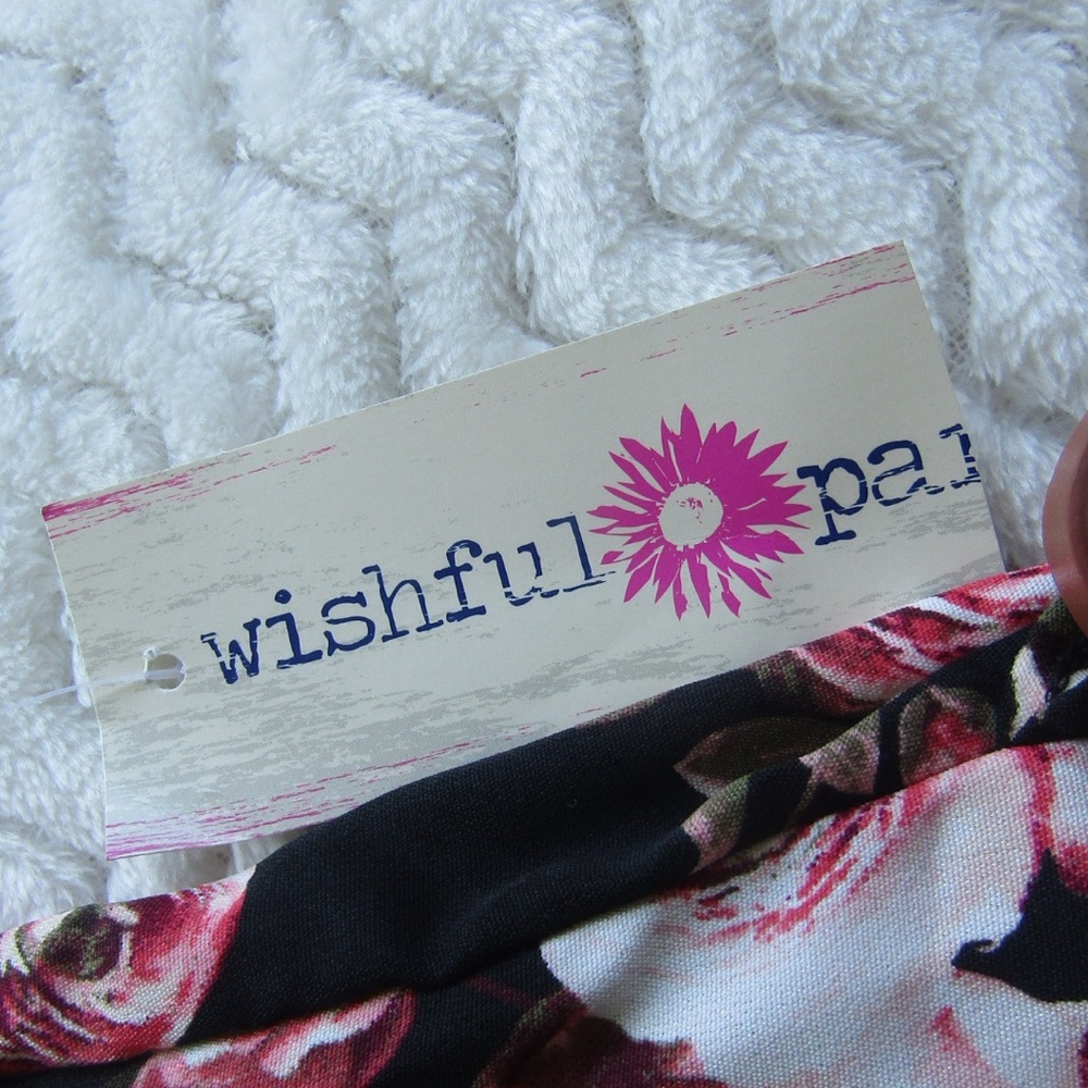 Wishful Park Rose Mini Dress With Belt Super Cute - Picture 4 of 8